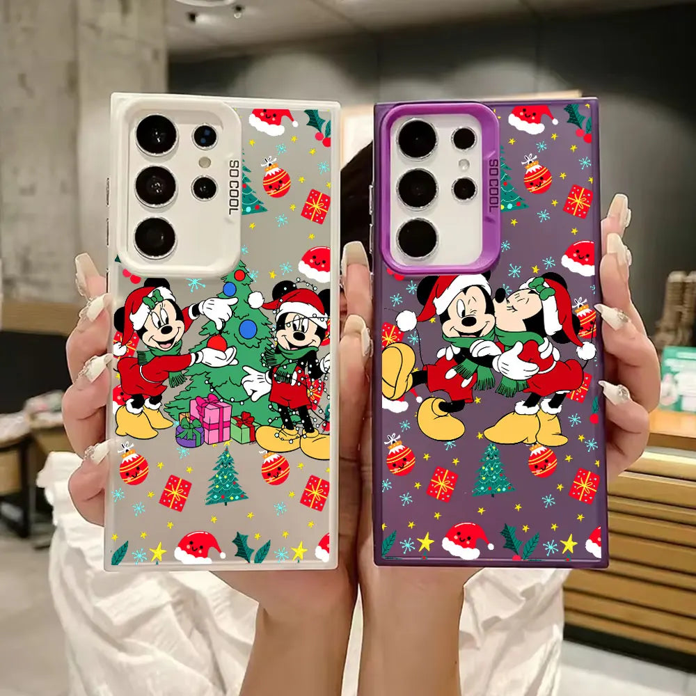 Mickey Minnie Weihnachts Handyhülle für Samsung S25