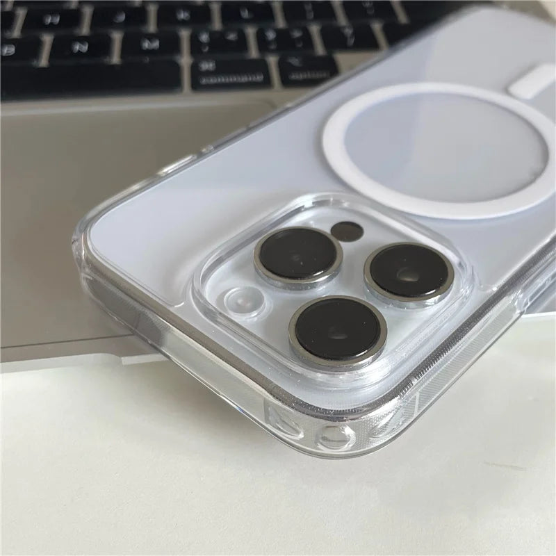 Transparente MagSafe-Hülle mit Kameraschutz iPhone 17