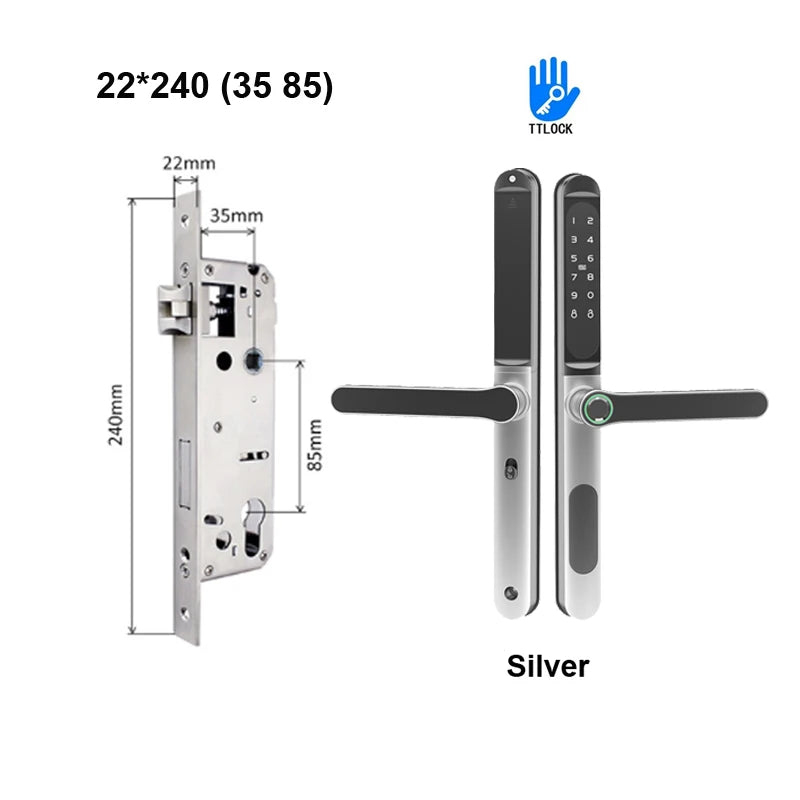 TTLock Aluminium Smart Türschloss Fingerabdruck Passwort RFID