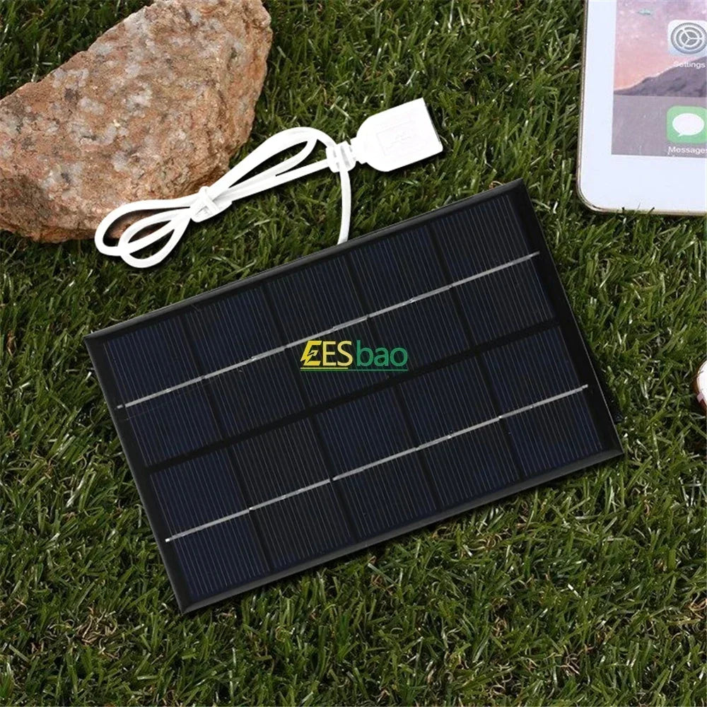 5V USB Solar Panel Portable Waterproof Outdoor