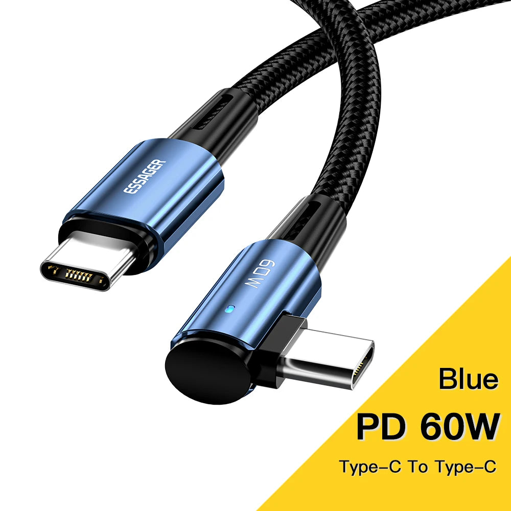 Essager 100 W USB‑C Kabel mit Winkel