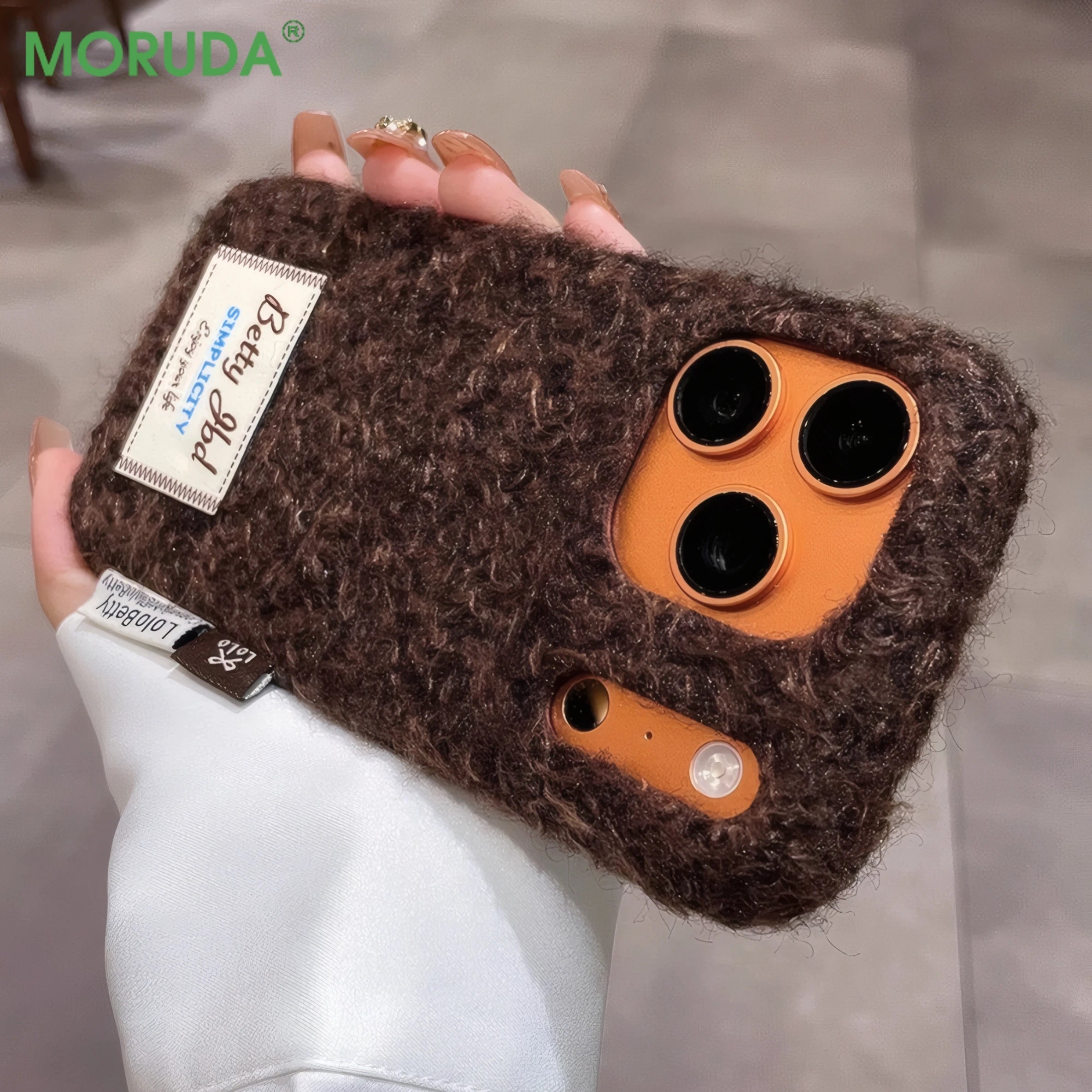 3D Herbst Winter Plüsch Hülle für iPhone 17 ProMax