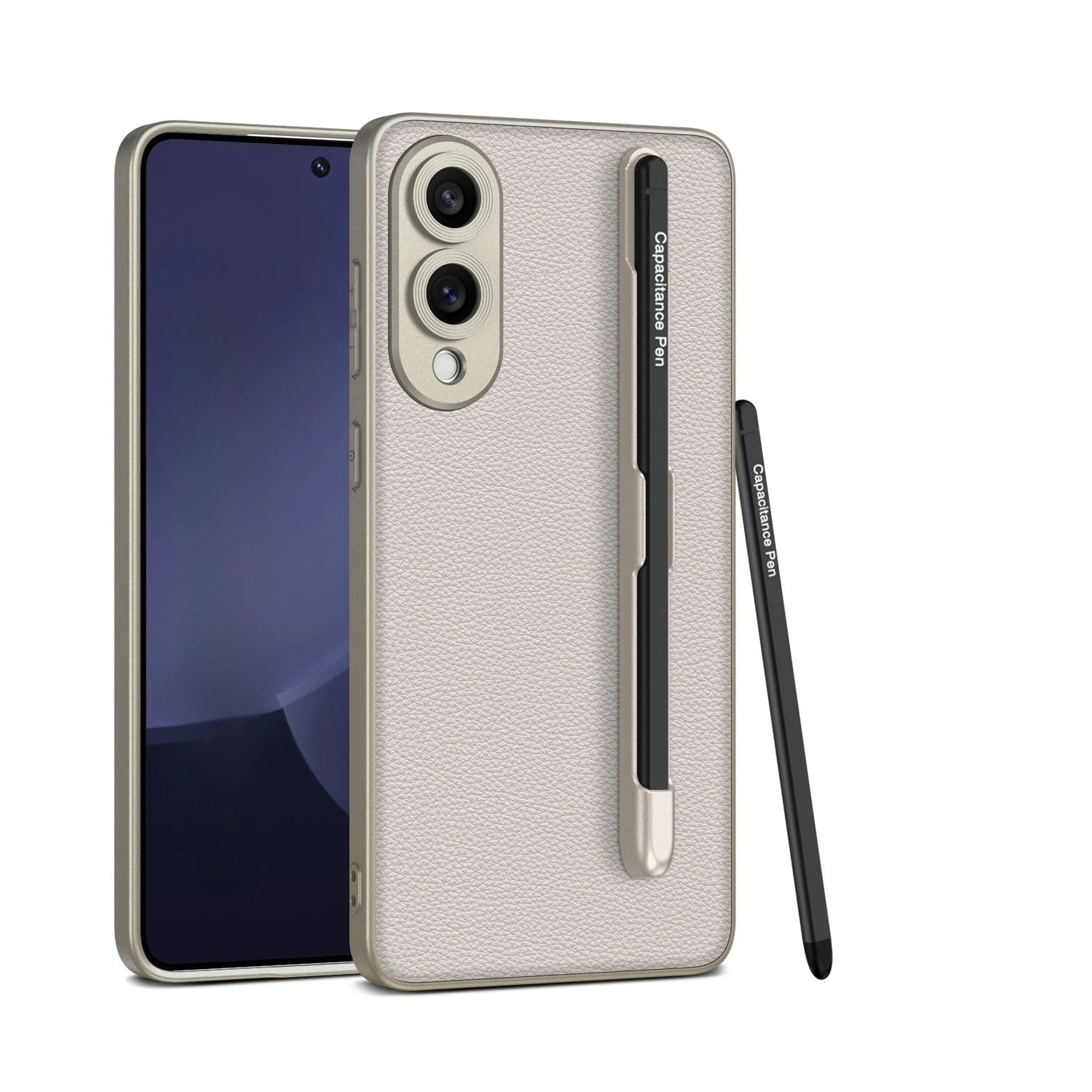 Carbon Leder Hülle mit Stift für Galaxy S25 Ultra
