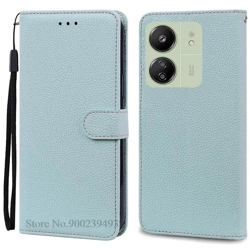 Leder Klapphülle für Redmi 13C