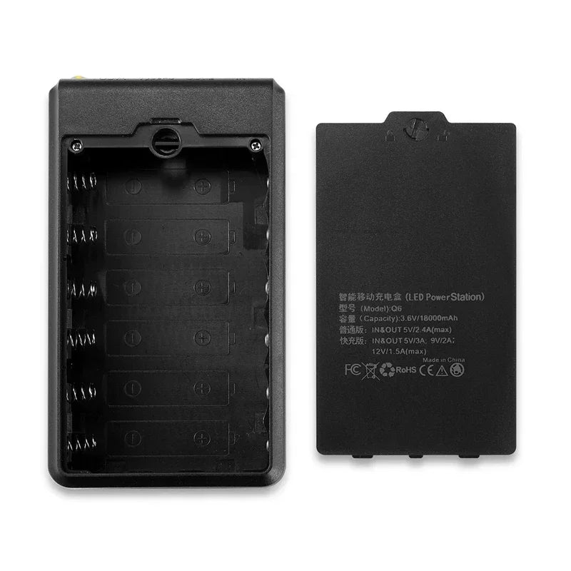 Tragbare DIY Powerbank Hülle 6x18650