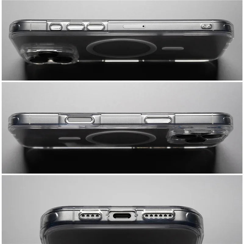 Transparente MagSafe-Hülle mit Kameraschutz iPhone 17