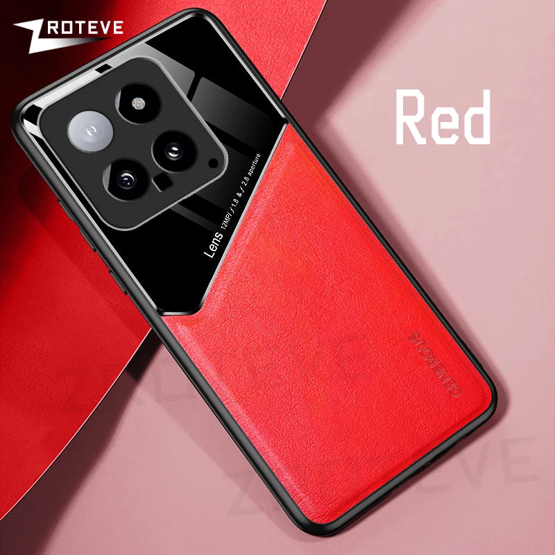 Xiaomi 14 PU Leder Hülle Magnetisch