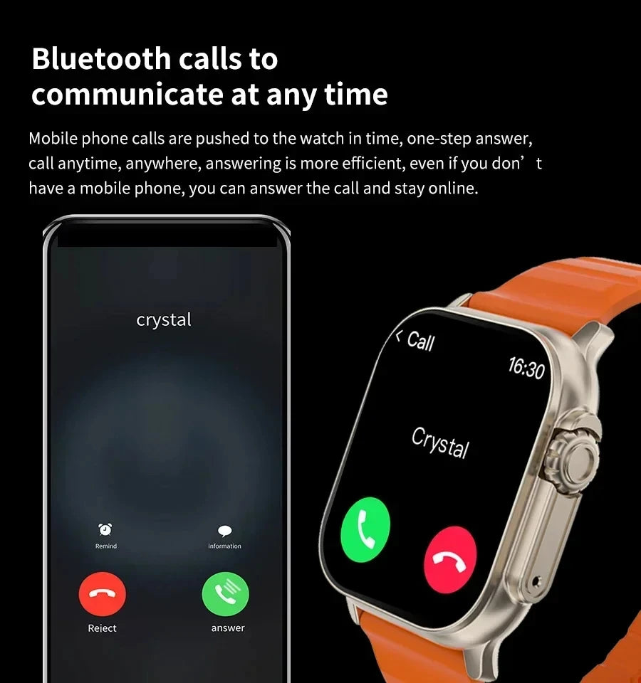 LAXASFIT T900Ultra Bluetooth Smartwatch mit Anruf