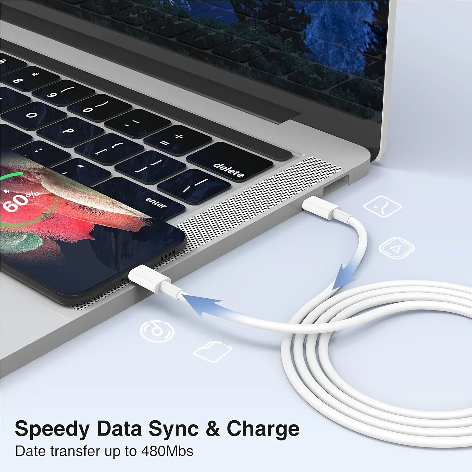 20W USB-C Schnellladegerät mit Kabel