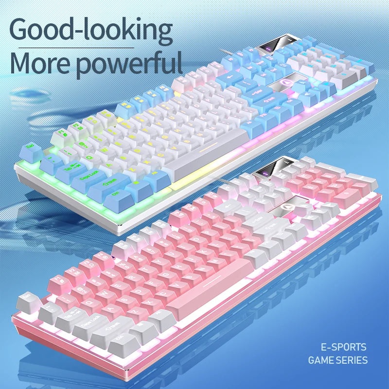 Gaming-Tastatur 104 Tasten RGB Kabel