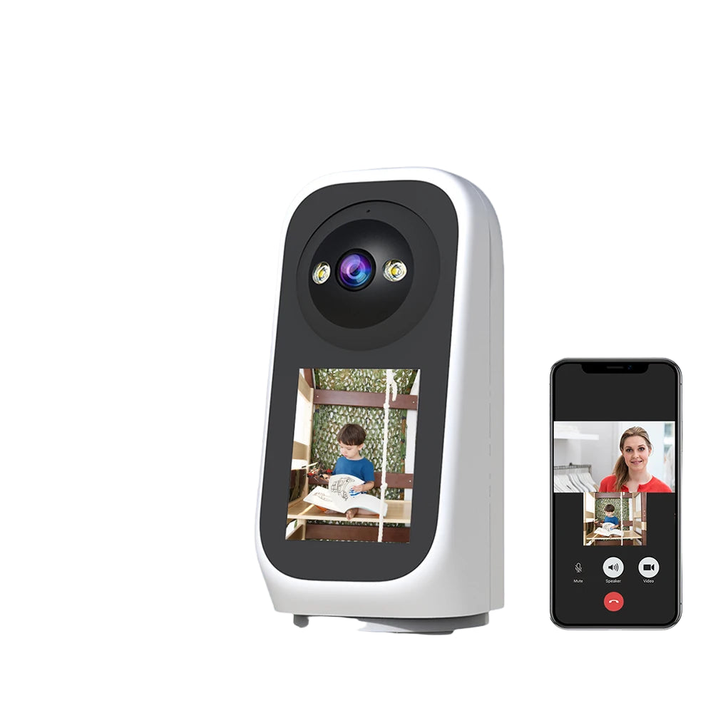 2K Babycam mit Bildschirm & KI-Weinerkennung