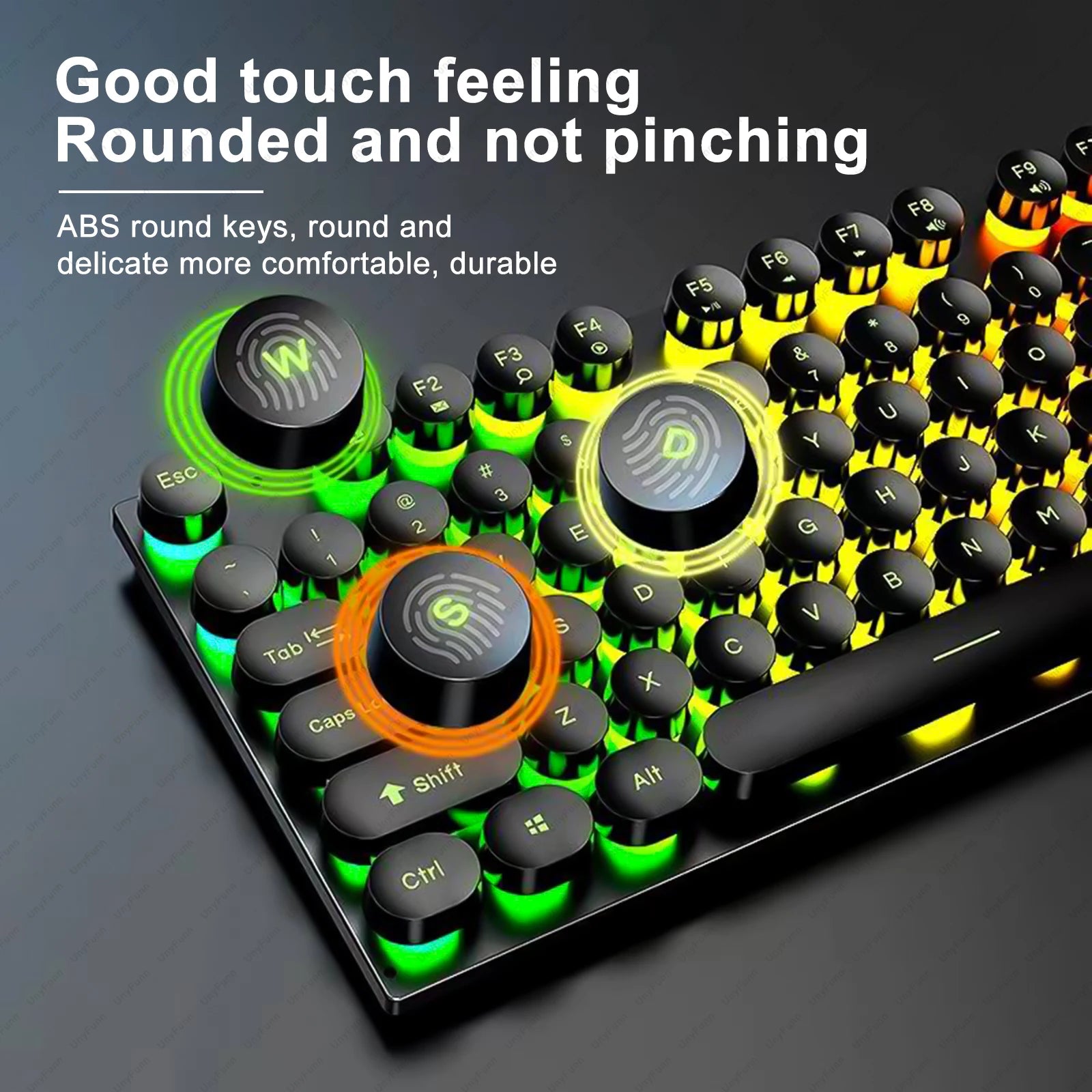 104-Tasten Gaming Tastatur RGB