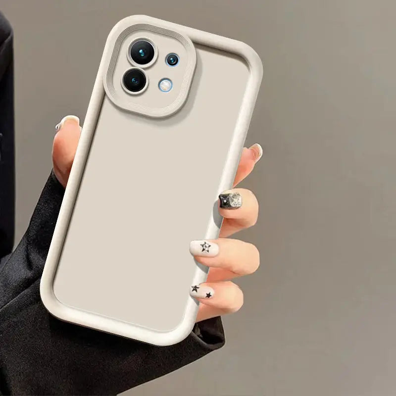 Weißes Silikon Case für Xiaomi 11 Lite 5G NE