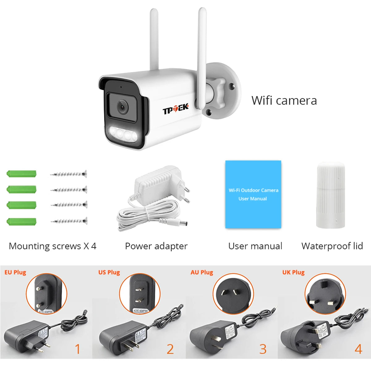 4K 8MP IP Überwachungskamera Outdoor WiFi