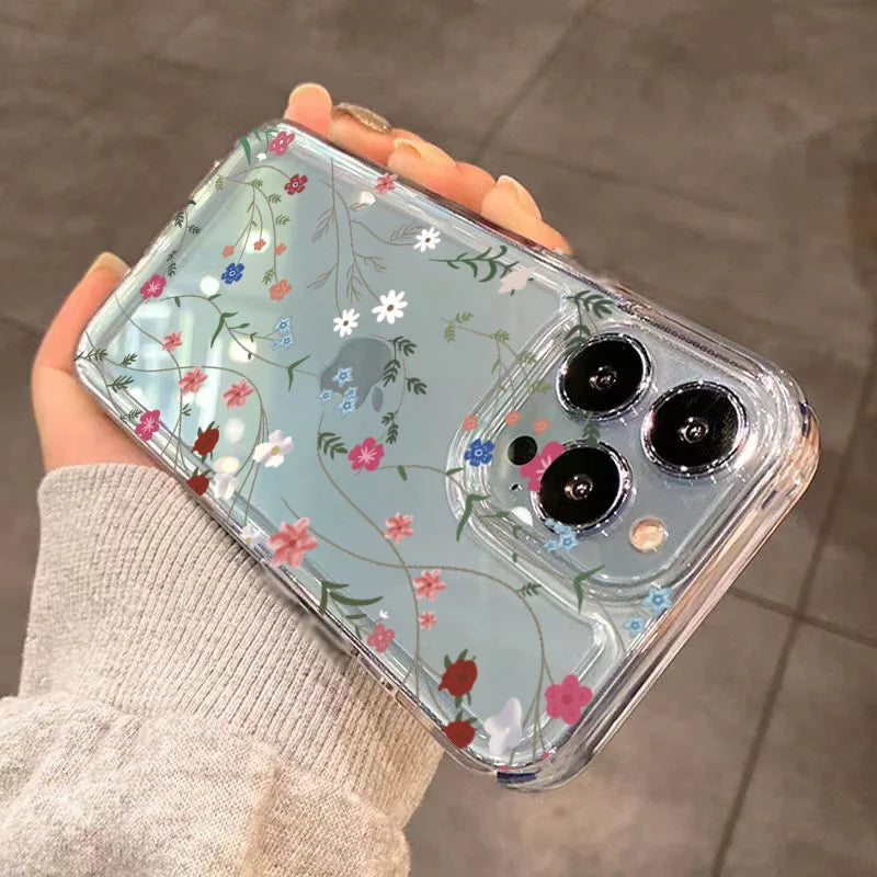 Blumen-Silikonhülle für Xiaomi & POCO Modelle