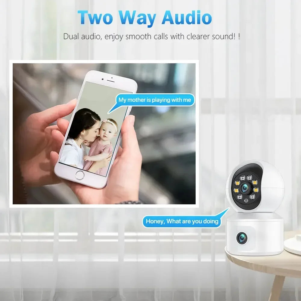 6MP Dual-Linse WLAN Kamera mit Auto-Tracking