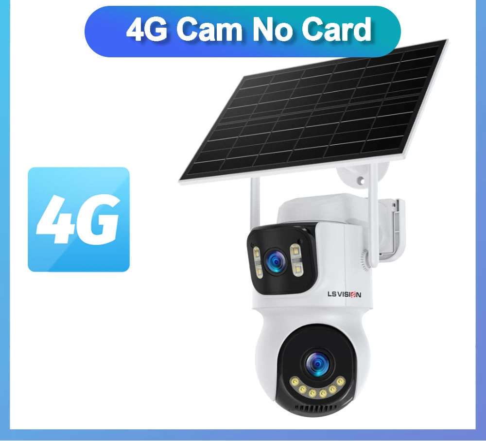 4K 4G WiFi Solarkamera mit 10X Zoom und Auto Tracking