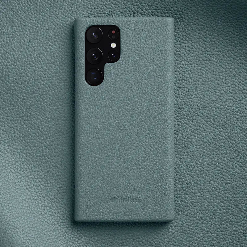 Handgefertigte Echtledertasche für Galaxy S25 Ultra