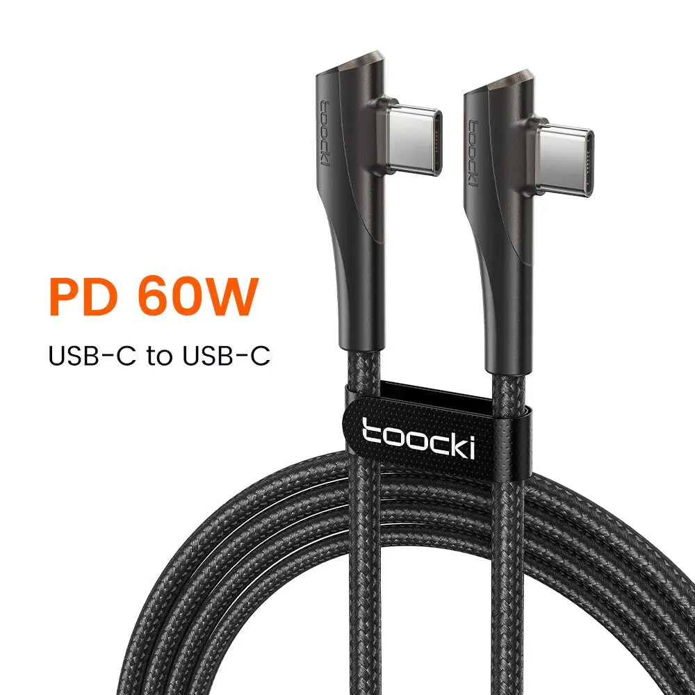 Toocki 60W/100W USB-C 90° Dual Kabel