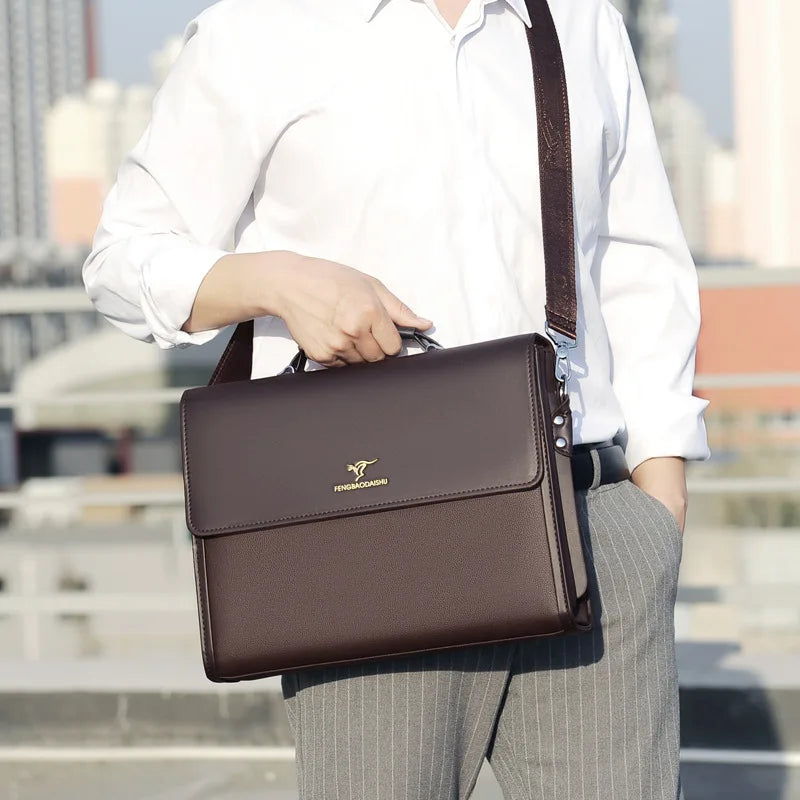 Luxus Leder Aktentasche Herren A4 Tasche