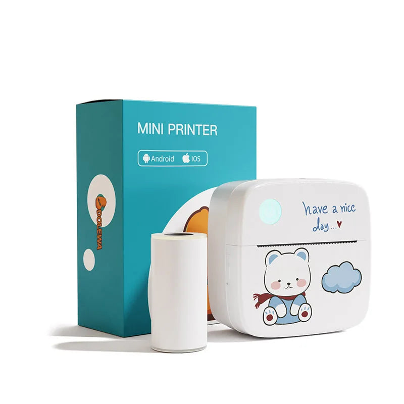 Tragbarer Mini-Thermodrucker Bluetooth ohne Tinte