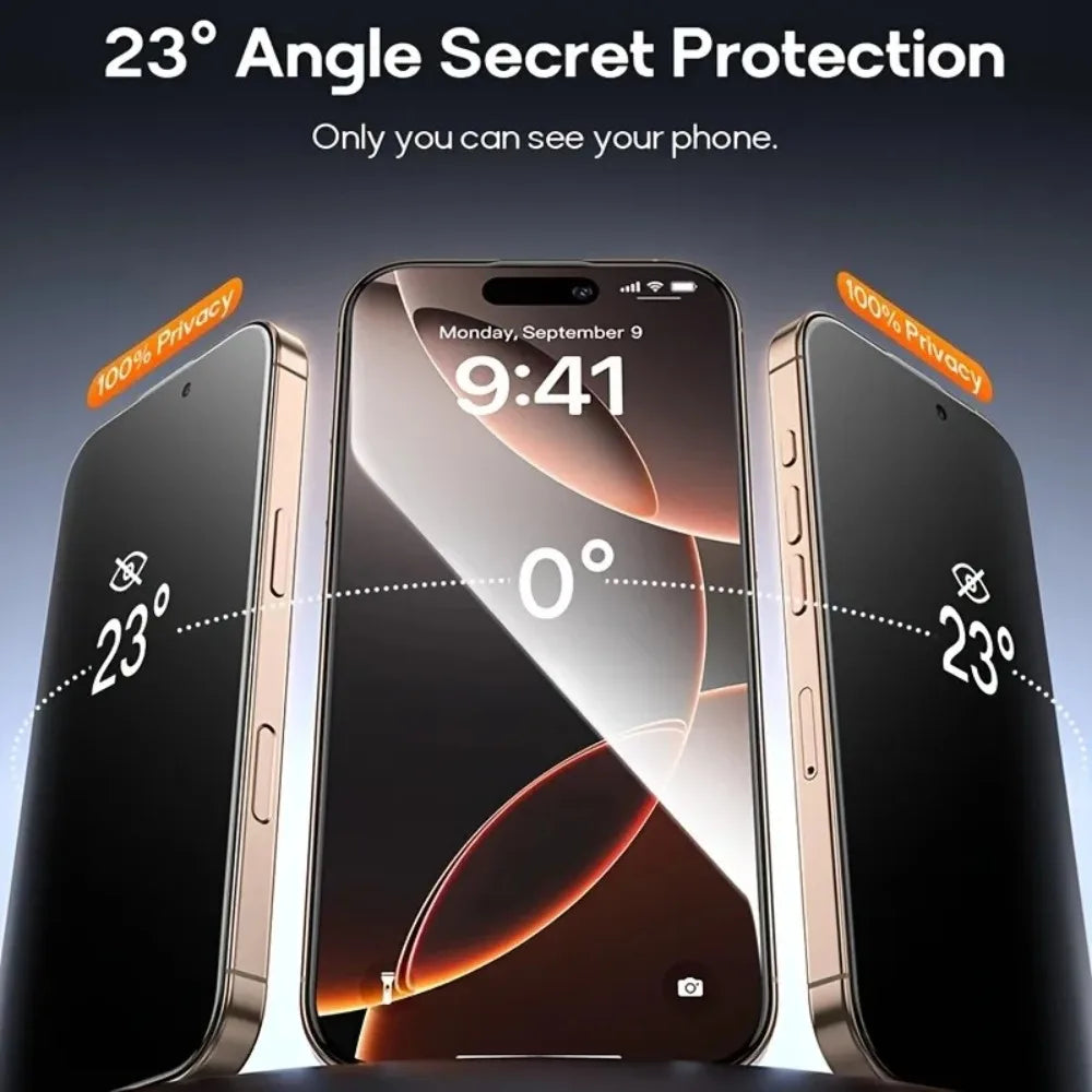 6-in-1 Anti-Spy Tempered Glass &amp; Camera Protector for iPhone 17