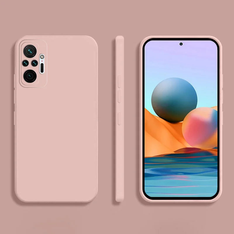 Quadratische Silikonhülle Redmi Note 10 Pro