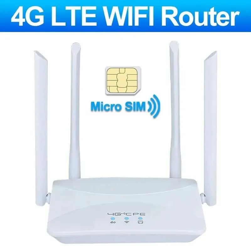 4G LTE WLAN-Router mit 4 Antennen 150Mbps