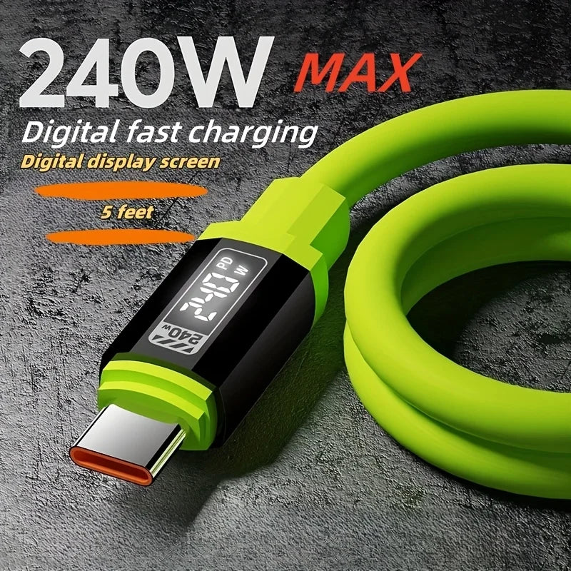 USB-C auf USB-C Kabel 240W mit Display