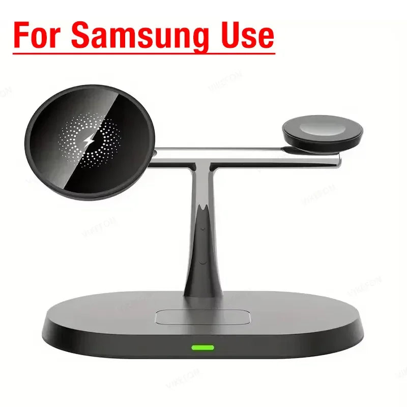 3-in-1 Magnet Ladegerät für iPhone & Galaxy Uhr