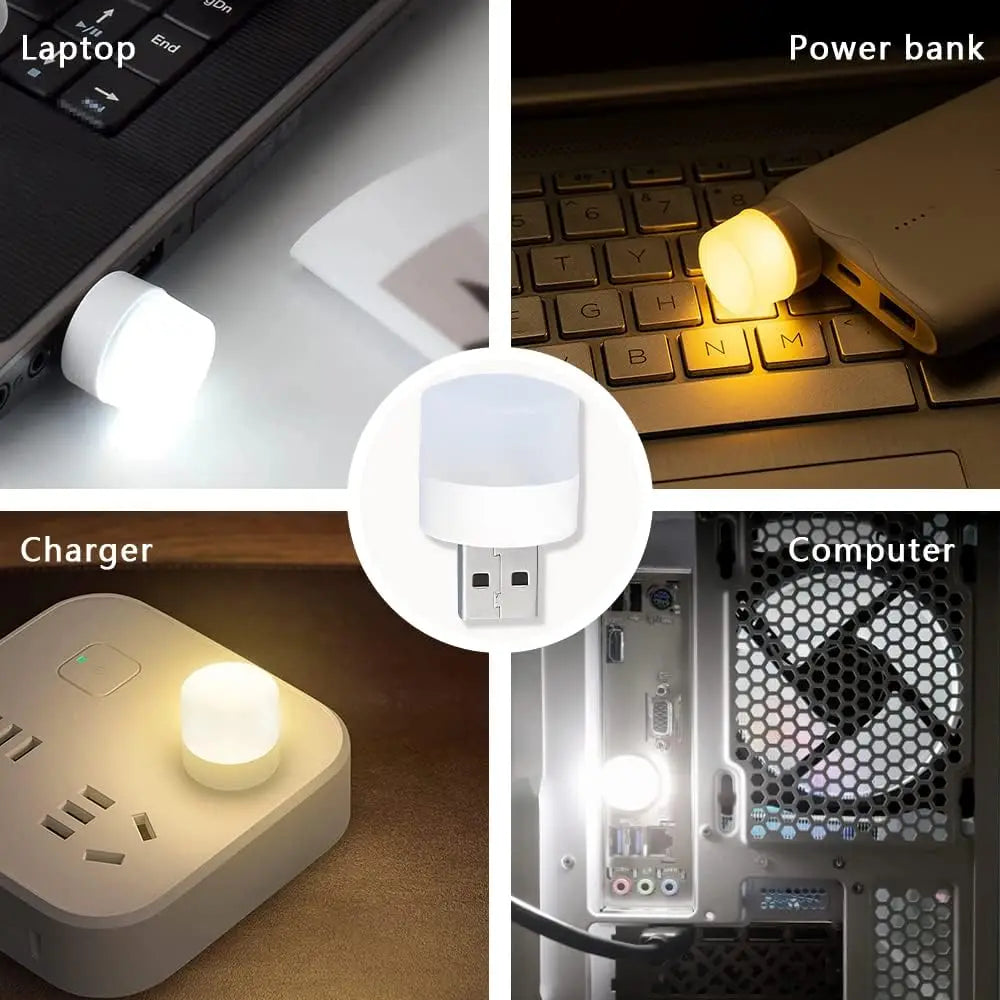 Mini USB LED Nachtlicht Warmweiß