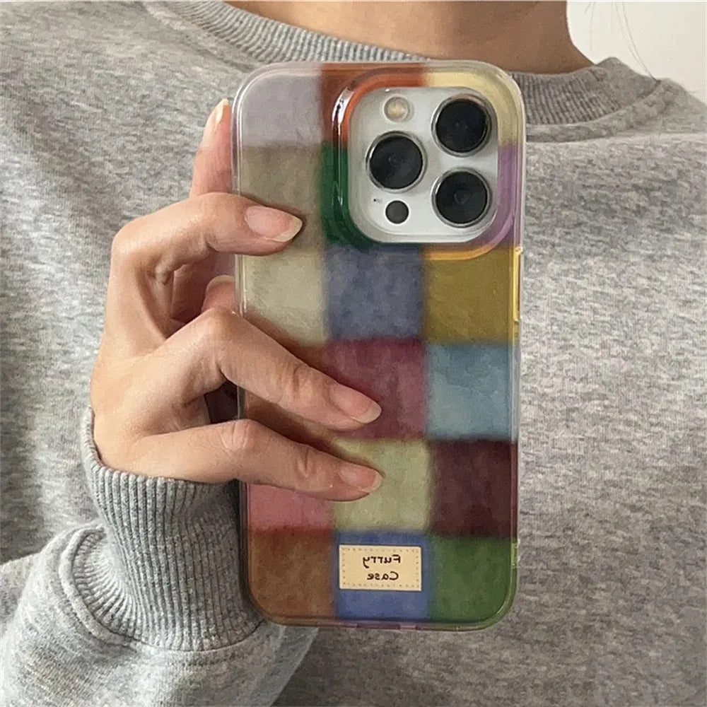 Dopamin Karierte Hülle iPhone 7-17