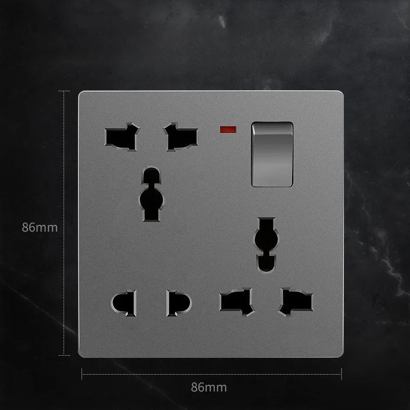 UK 8-hole high-performance wall socket for kitchens, 13A