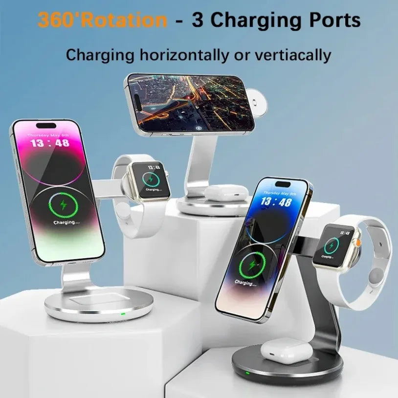 3-in-1 Magnetischer 30W Schnell-Ladeständer iPhone