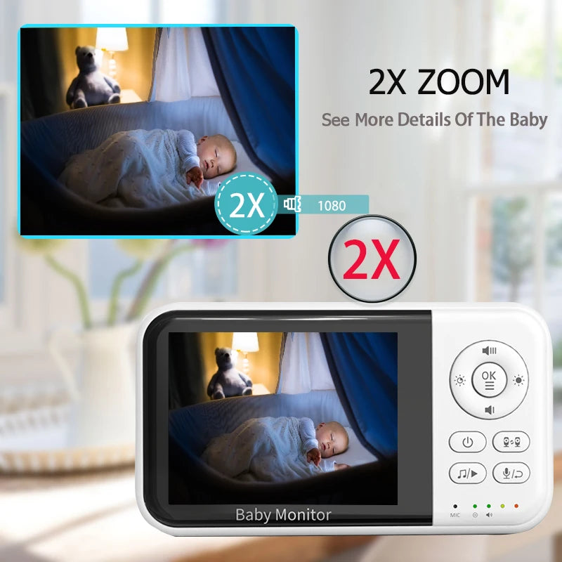 Kabelloser 3,2 Zoll Baby Monitor mit Video & Audio