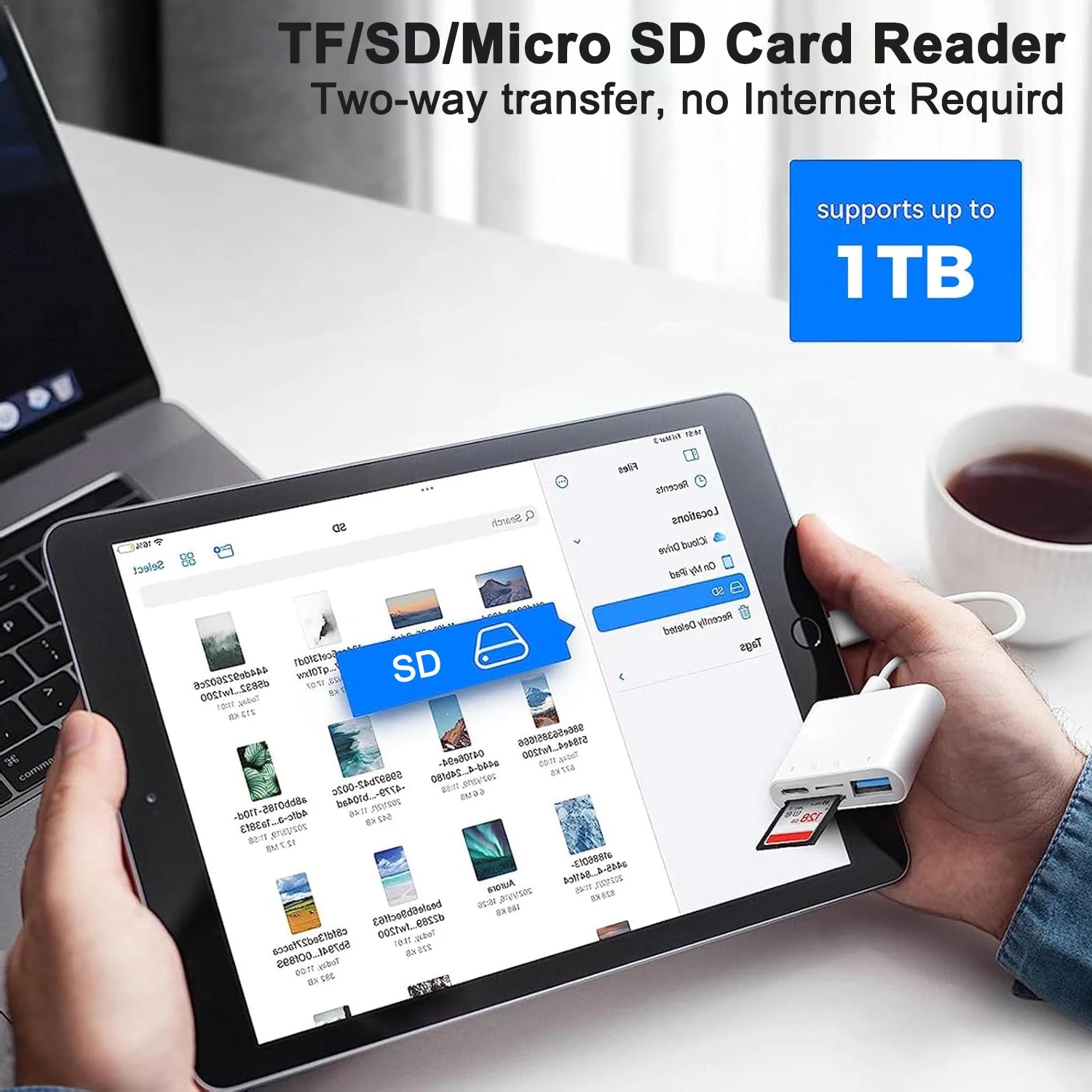 4-in-1 USB OTG Kartenleser SD TF Adapter