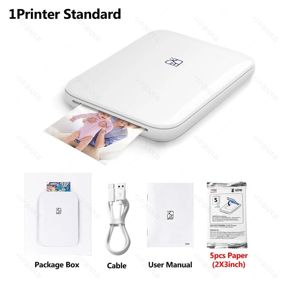 HPRT MT53 Mobile Mini Photo Printer with ZINK Technology