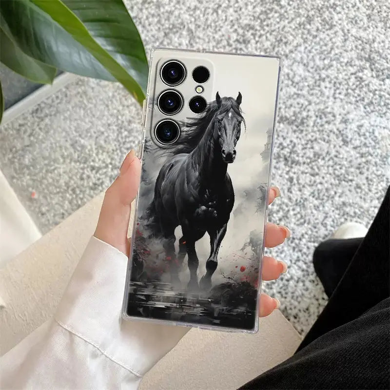 Galoppierende Pferde Hülle für Samsung Galaxy S25 Ultra