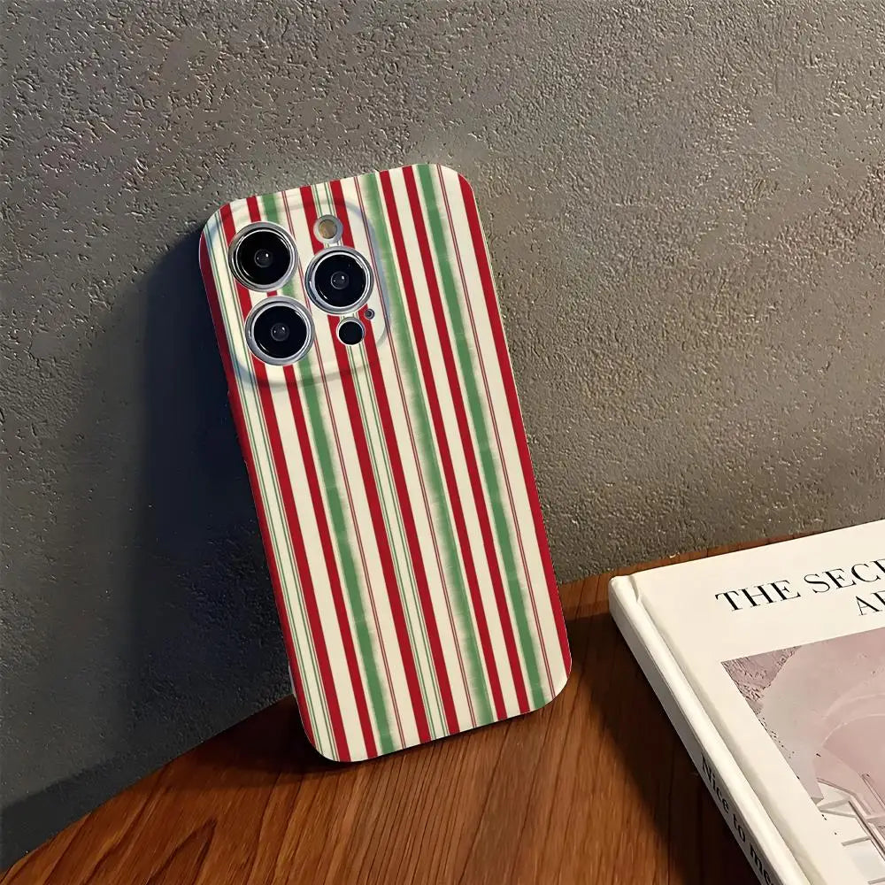 Weihnachtsstreifen Hülle für iPhone 17 & 16