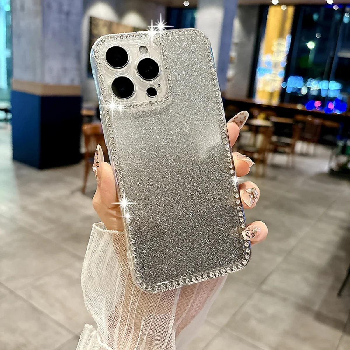 Transparente Diamant TPU Hülle für Samsung S25