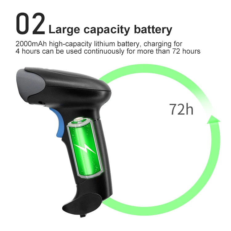 Schneller 1D/2D Barcode Scanner Bluetooth USB