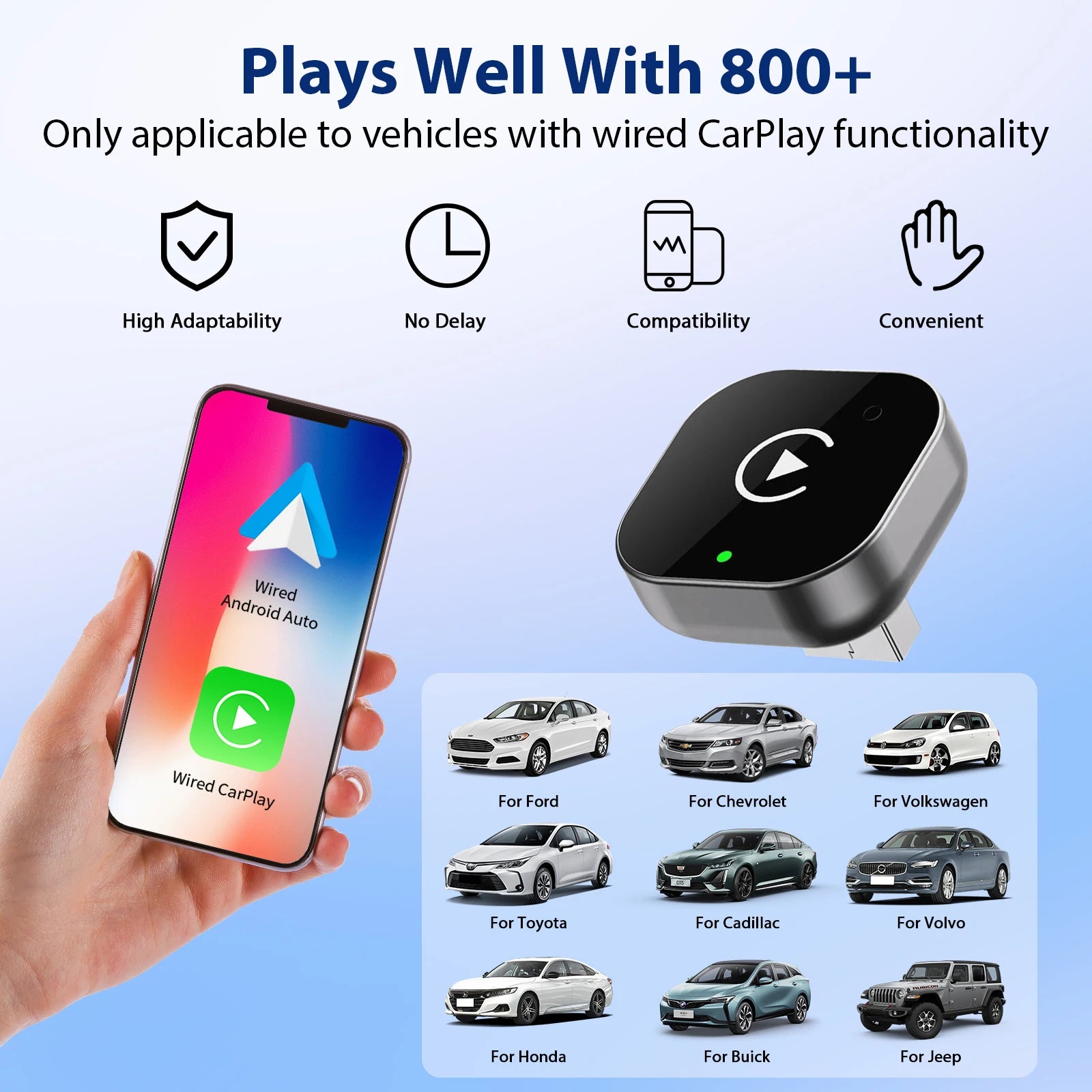 2-in-1 Kabelloser CarPlay Adapter Mini