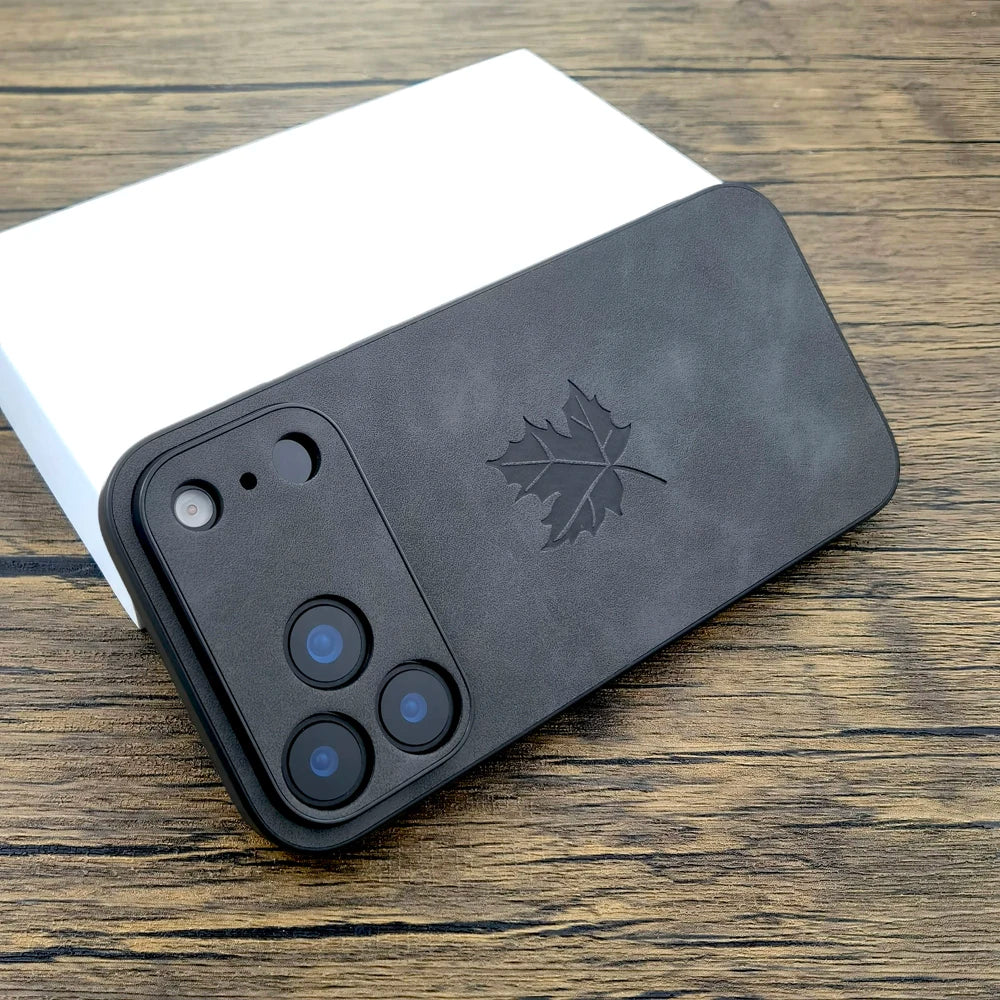 Luxuriöse Lederhülle für iPhone 17 Pro Max