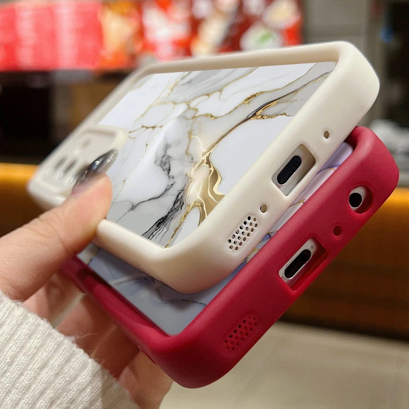 Elegante Marmorhülle für Samsung Galaxy Soft Design