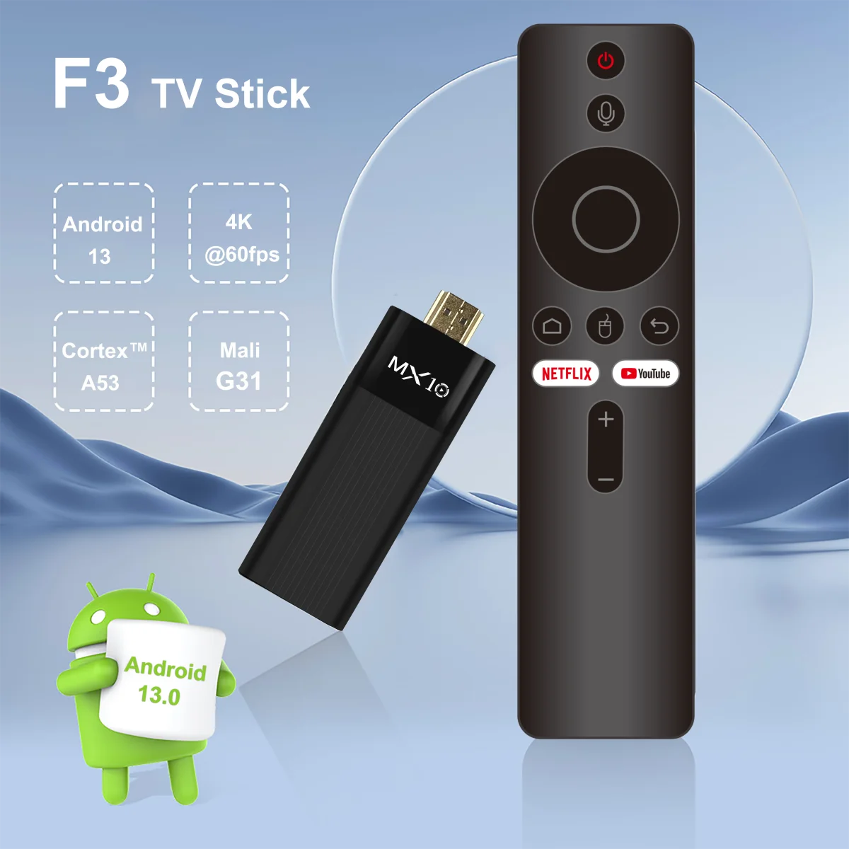 4K TV Stick Android 13 Mini Box