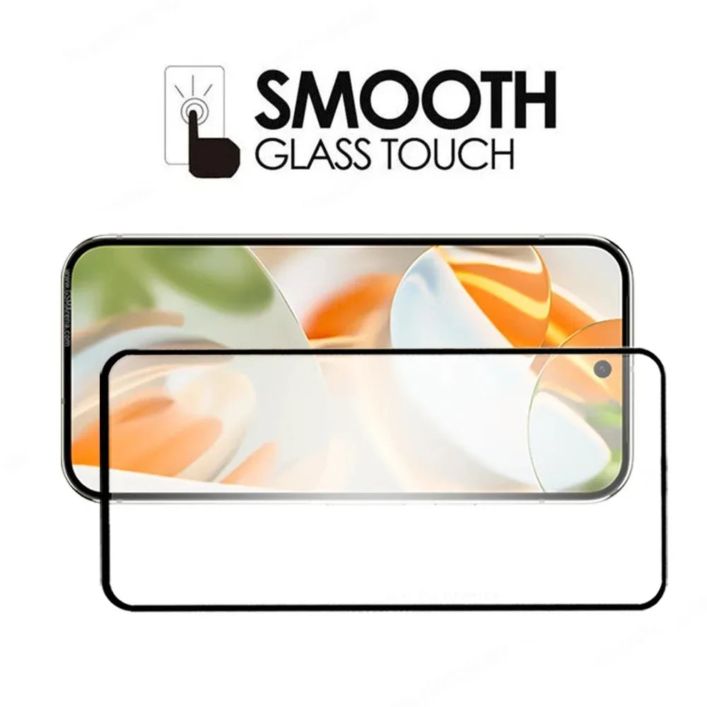 Set of 4 full-screen tempered glass screen protectors for Google Pixel