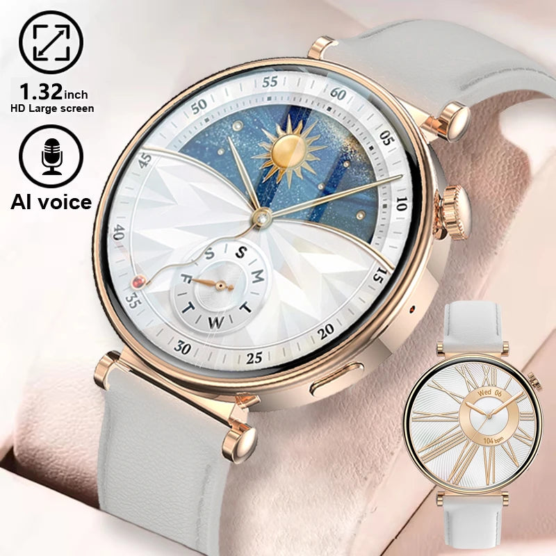 Elegante Damen Smartwatch GPS NFC Fullscreen 2025