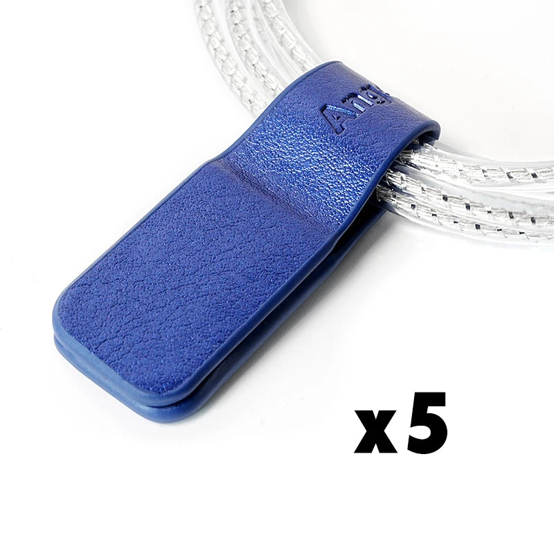 Magnetic cable holder PU leather for headphones