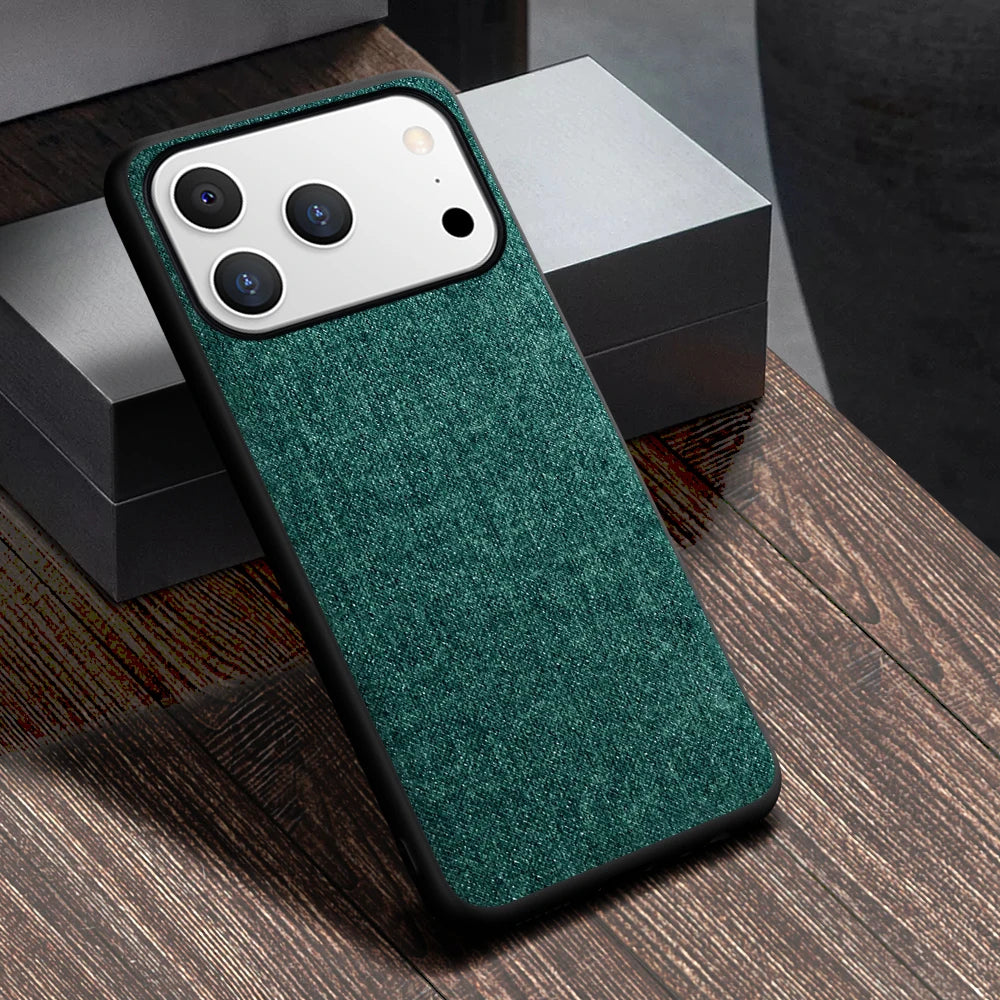 Hülle für iPhone 17 Pro Max Luxus Vintage Leder Bling