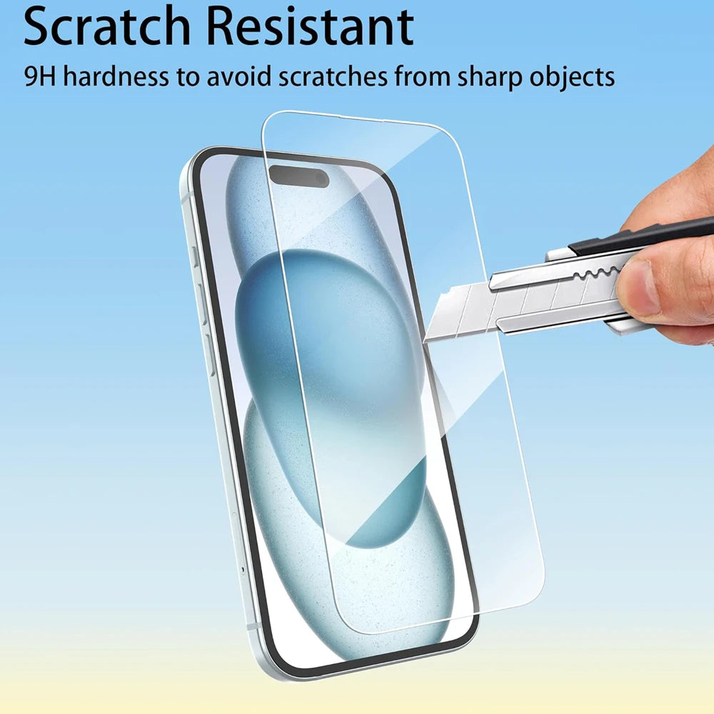 Klarglas iPhone Schutzfolie 1–3 Stück